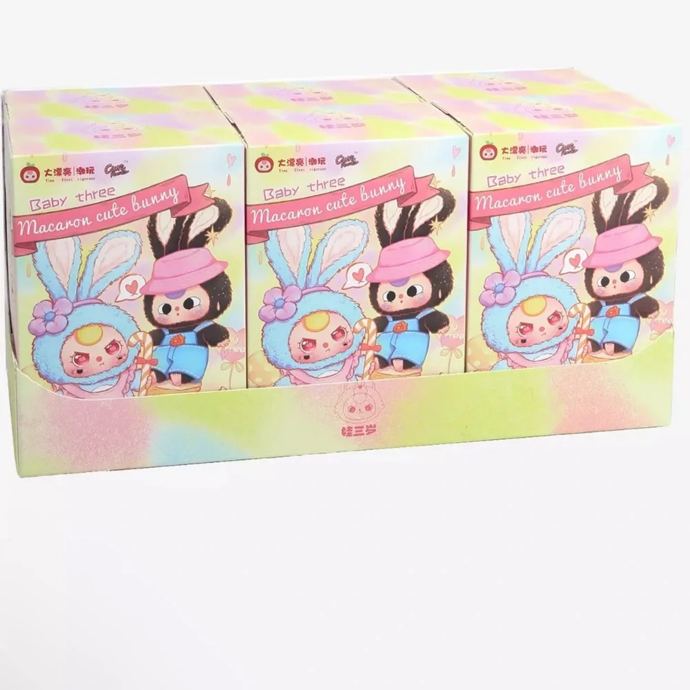 Baby Three Macaron 🐰 Blind Box Plush Bag Pendant/ keychain/bag charm✨SEALED✨